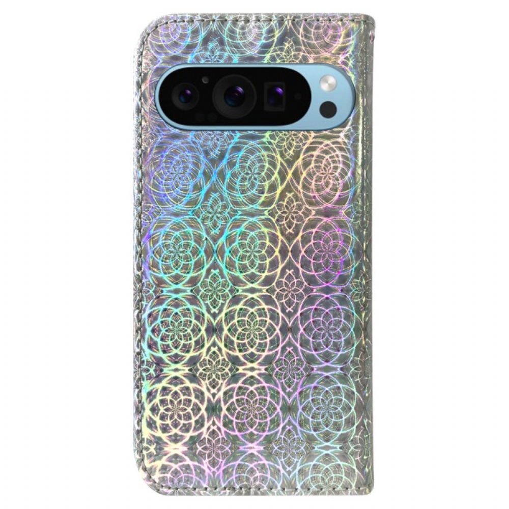 Leren Hoesje Google Pixel 9 Pro Discostijl Bescherming Hoesje