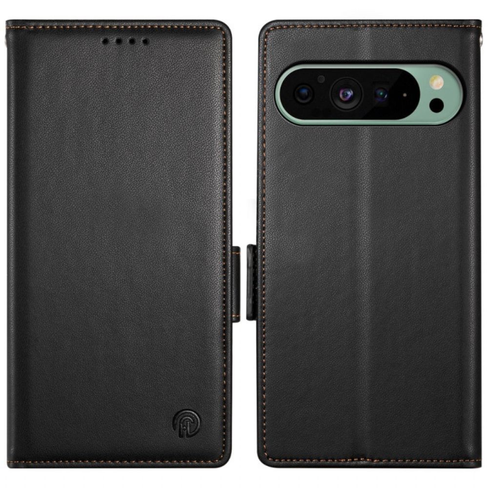 Leren Hoesje Voor Google Pixel 9 Pro Klinknagel