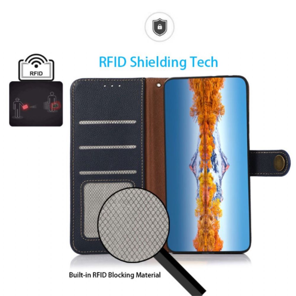 Leren Hoesje Voor Google Pixel 9 Pro Vintage Stijl Rfid-blokkering Khazneh