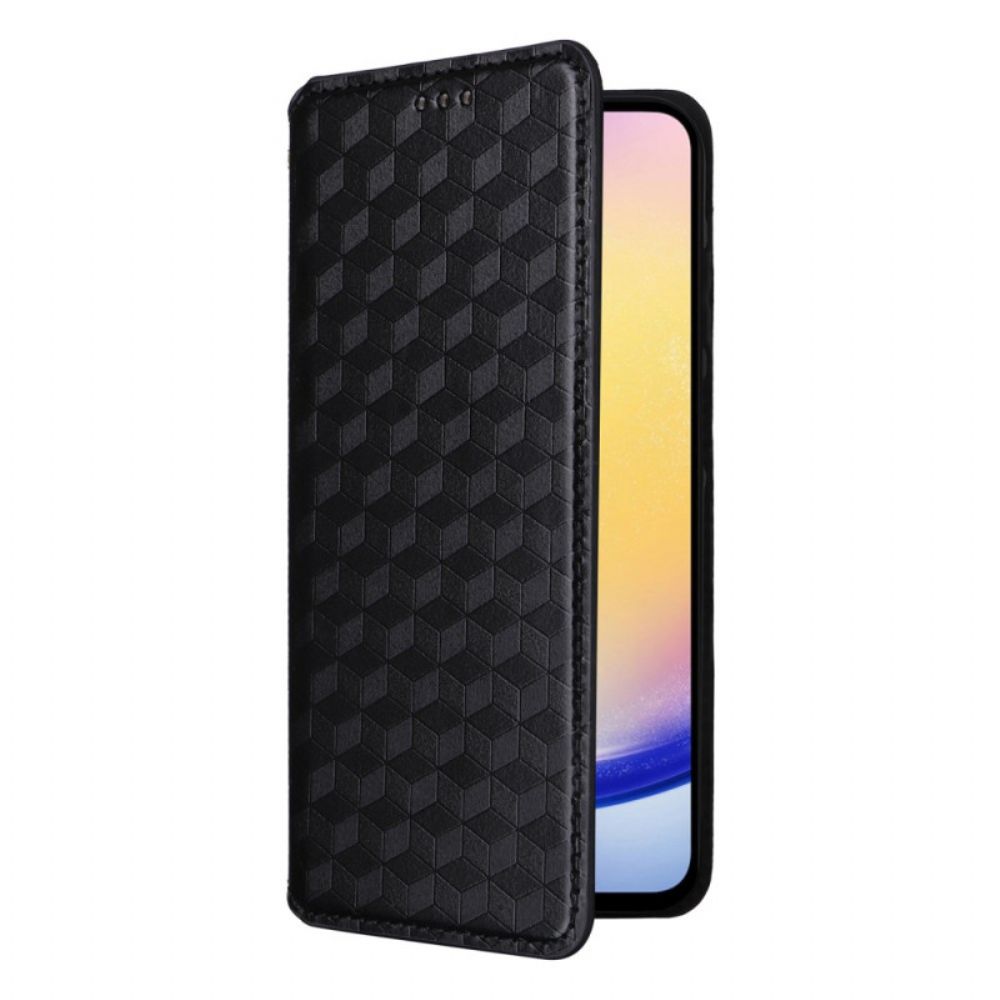 Folio-hoesje Samsung Galaxy M55 5g Ruitpatroon