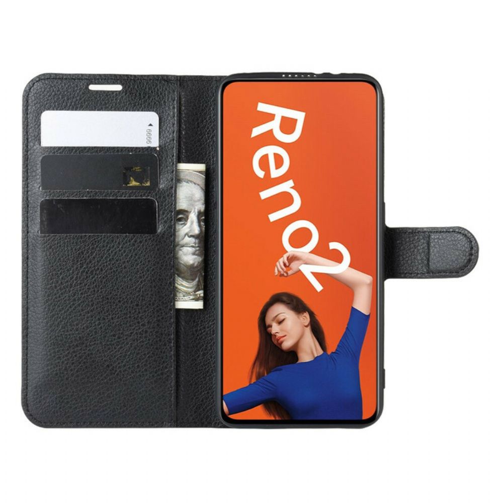 Folio-hoesje voor Oppo Reno 2 Klassiek