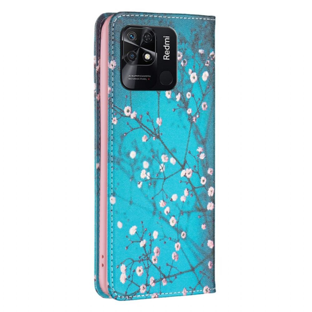 Bescherming Hoesje voor Xiaomi Redmi 10C Folio-hoesje Bloemen