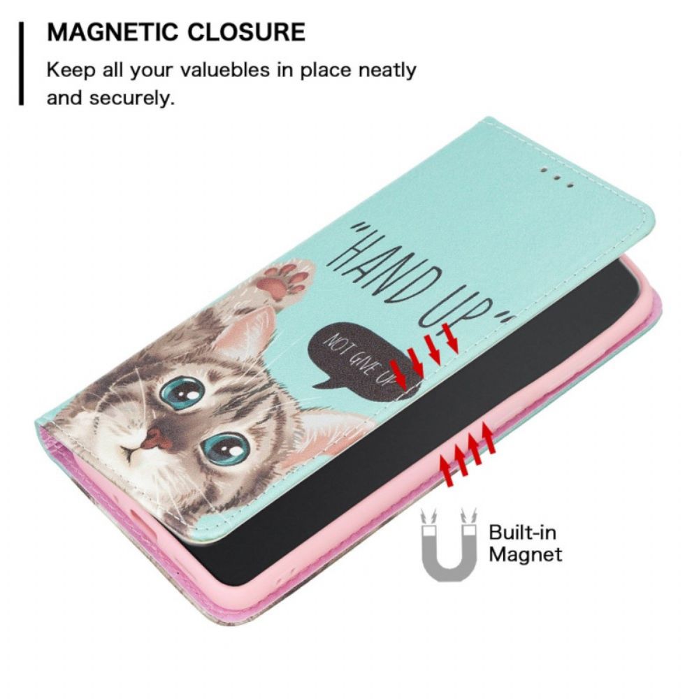 Bescherming Hoesje voor Xiaomi Redmi 10C Folio-hoesje Hand Omhoog