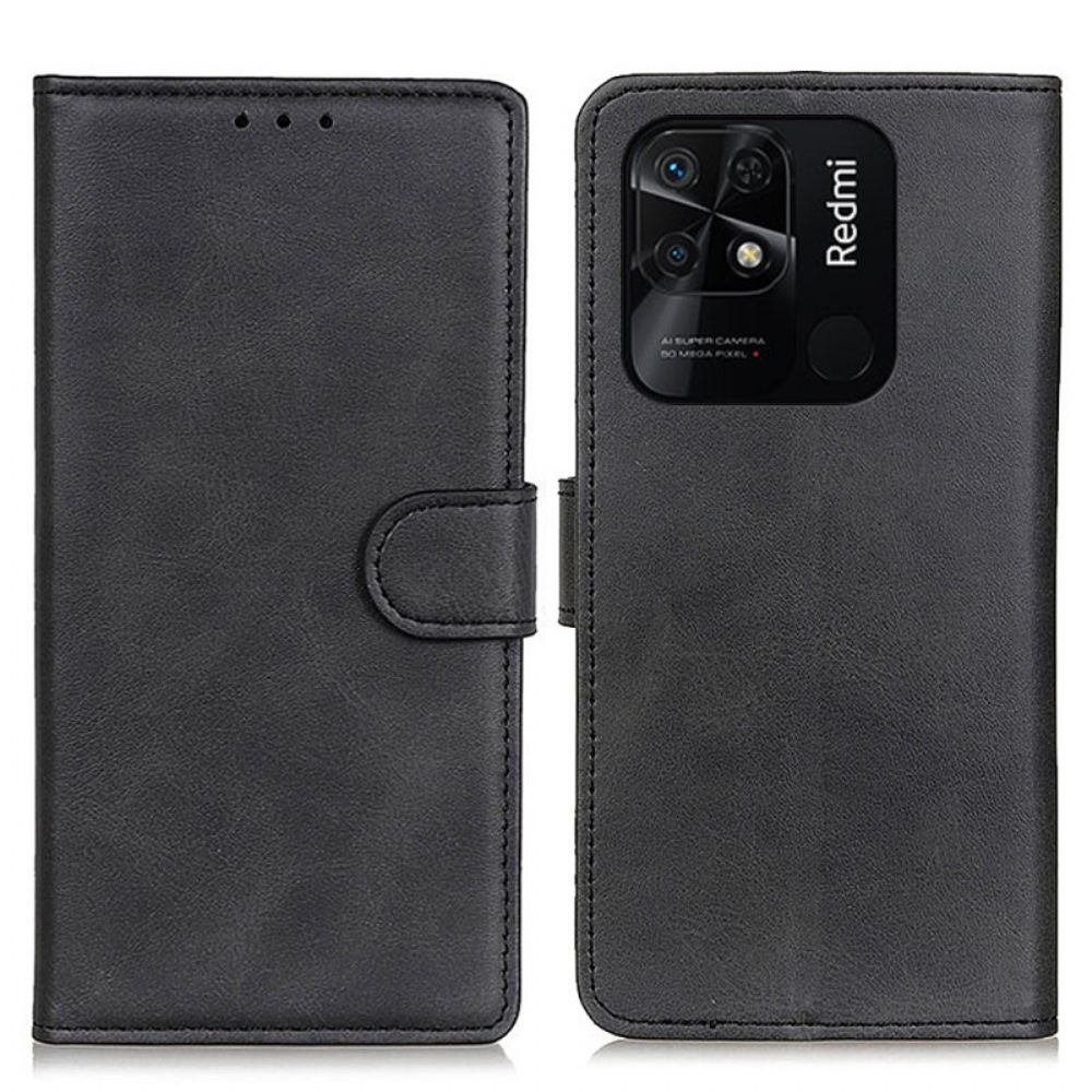 Flip Case voor Xiaomi Redmi 10C Mat Kunstleer