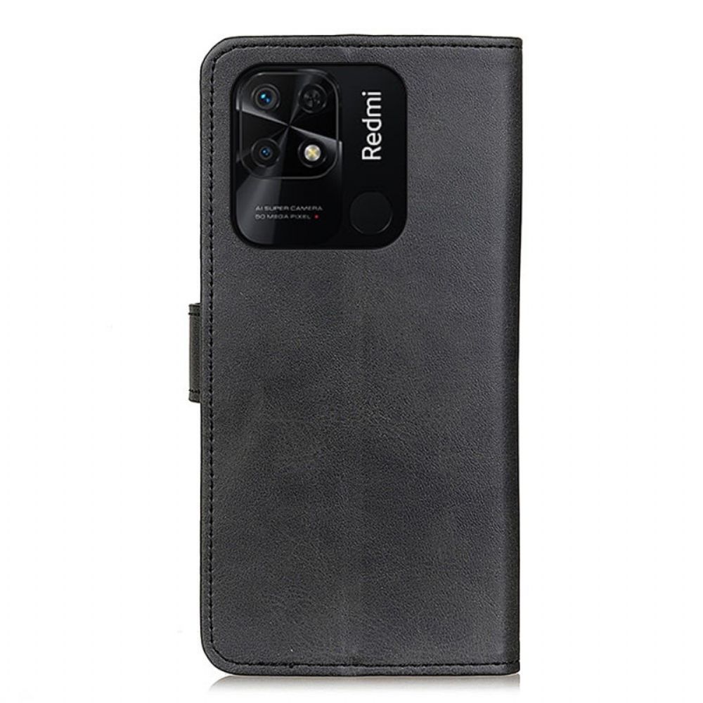 Flip Case voor Xiaomi Redmi 10C Mat Kunstleer