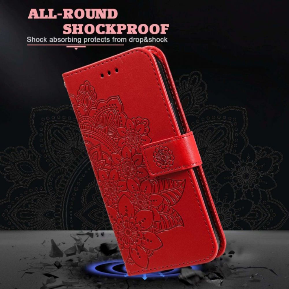 Flip Case voor Xiaomi Redmi 10C Met Ketting String Mandala