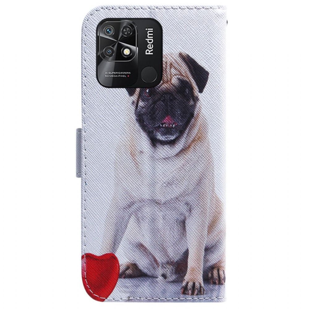 Flip Case voor Xiaomi Redmi 10C Mopshond