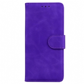 Folio-hoesje voor Xiaomi Redmi 10C Kunstleer Effen