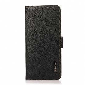 Folio-hoesje voor Xiaomi Redmi 10C Litchi Leer Khazneh Rfid