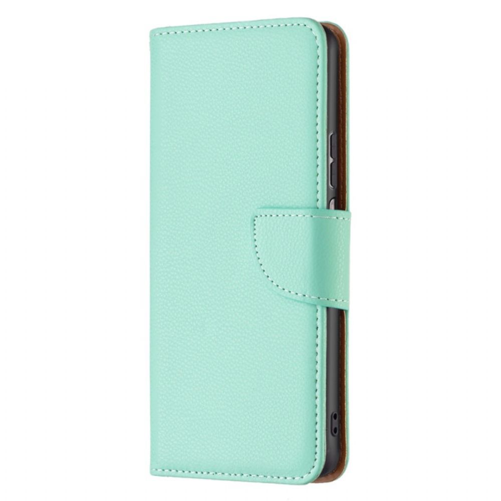 Folio-hoesje voor Xiaomi Redmi 10C Litchi Schuine Sluiting