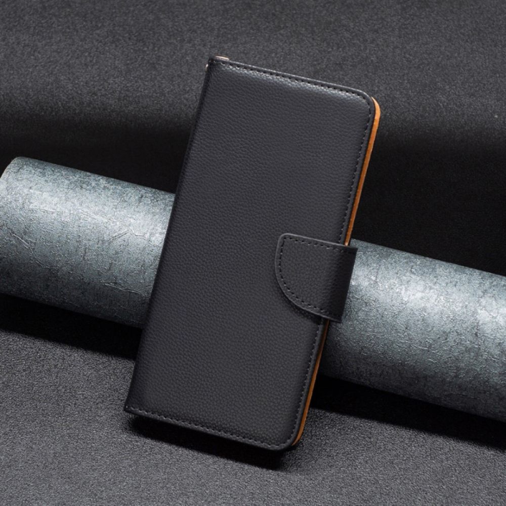 Folio-hoesje voor Xiaomi Redmi 10C Litchi Schuine Sluiting