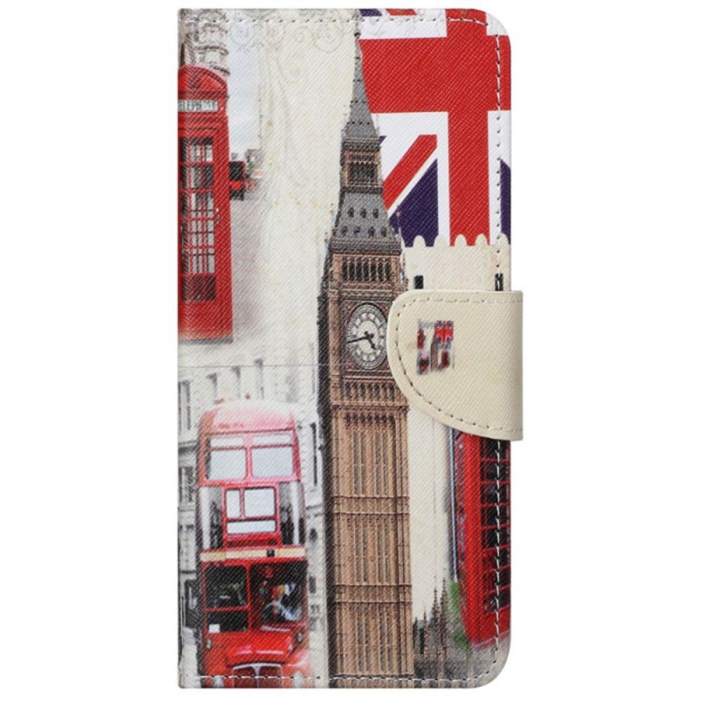 Folio-hoesje voor Xiaomi Redmi 10C Londen Leven