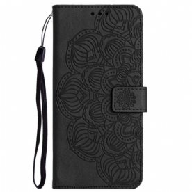 Folio-hoesje voor Xiaomi Redmi 10C Met Ketting String Mandala