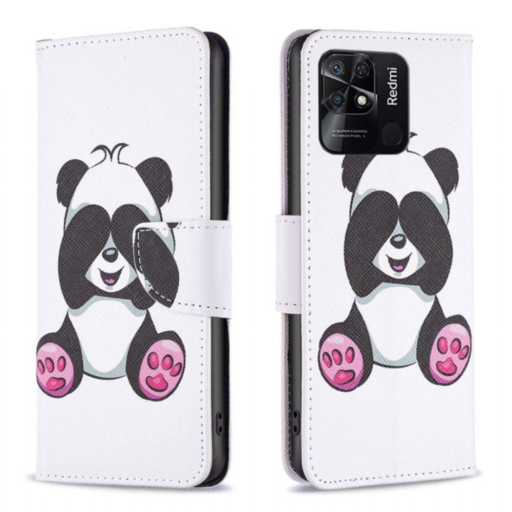 Folio-hoesje voor Xiaomi Redmi 10C Panda