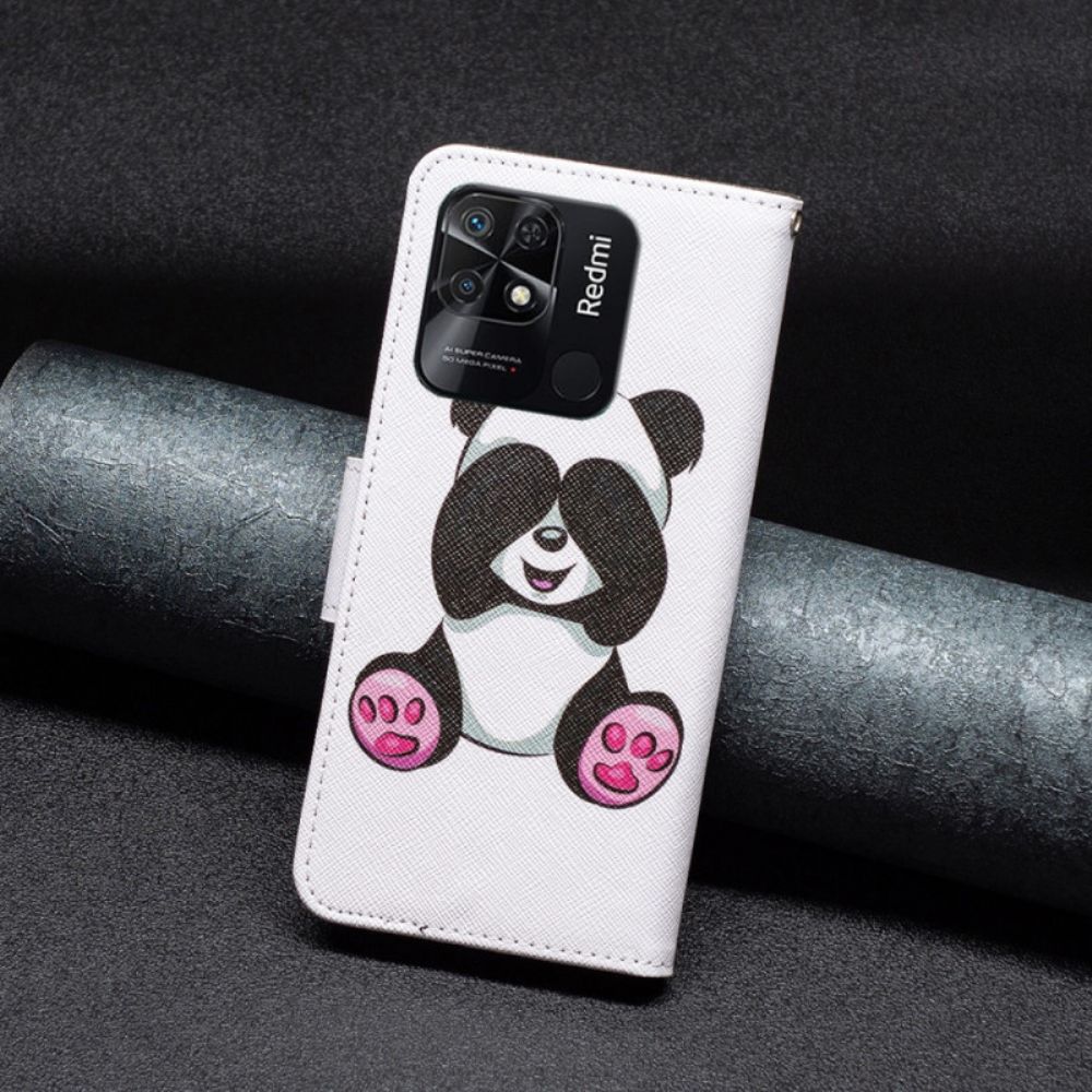 Folio-hoesje voor Xiaomi Redmi 10C Panda