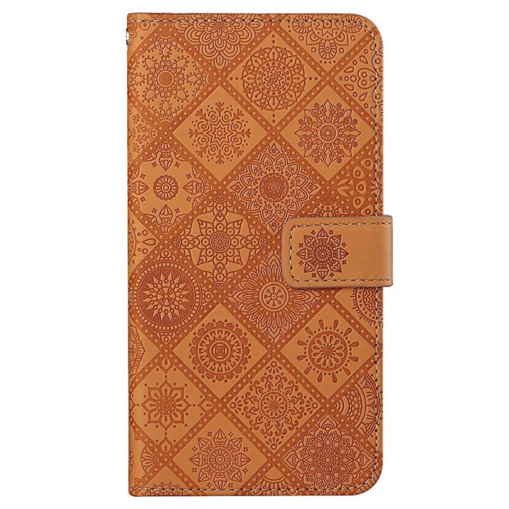 Folio-hoesje voor Xiaomi Redmi 10C Tapijtpatroon