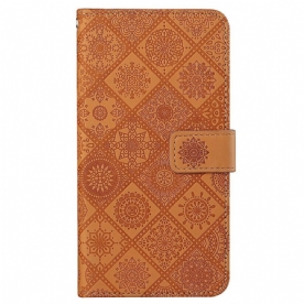 Folio-hoesje voor Xiaomi Redmi 10C Tapijtpatroon