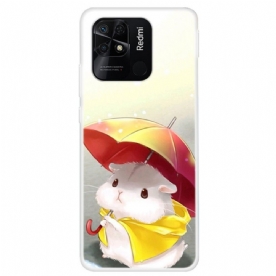 Hoesje voor Xiaomi Redmi 10C Hamster In De Regen