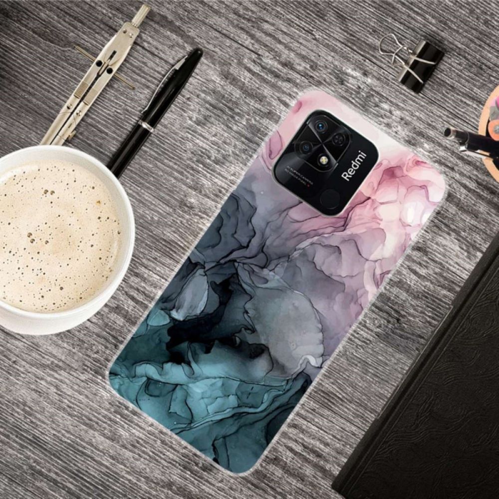 Hoesje voor Xiaomi Redmi 10C Marmeren Aquarel