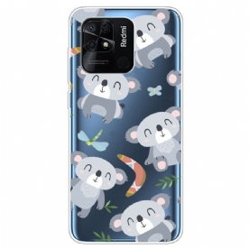 Hoesje voor Xiaomi Redmi 10C Transparante Meerdere Koala's