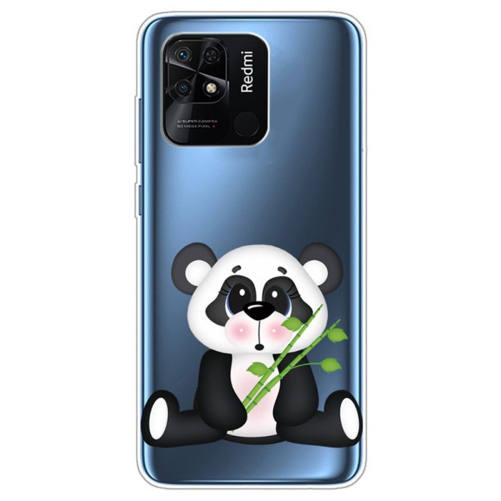 Hoesje voor Xiaomi Redmi 10C Transparante Mooie Panda