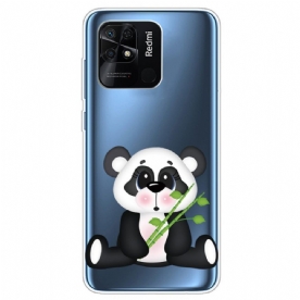 Hoesje voor Xiaomi Redmi 10C Transparante Mooie Panda