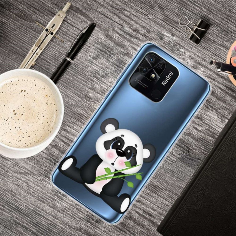 Hoesje voor Xiaomi Redmi 10C Transparante Mooie Panda