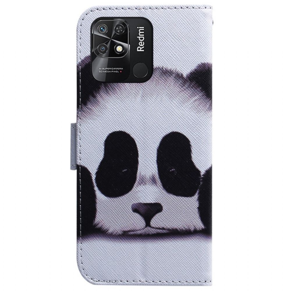 Leren Hoesje voor Xiaomi Redmi 10C Panda