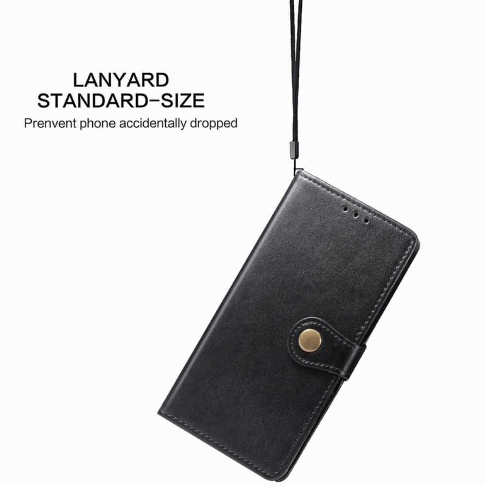 Flip Case voor Xiaomi Redmi 9T Faux Leder En Vintage Sluiting