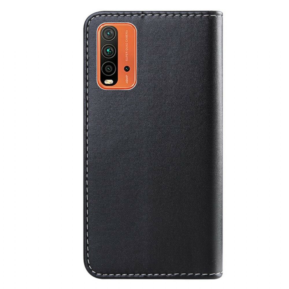 Folio-hoesje voor Xiaomi Redmi 9T Driekleurig Leereffect