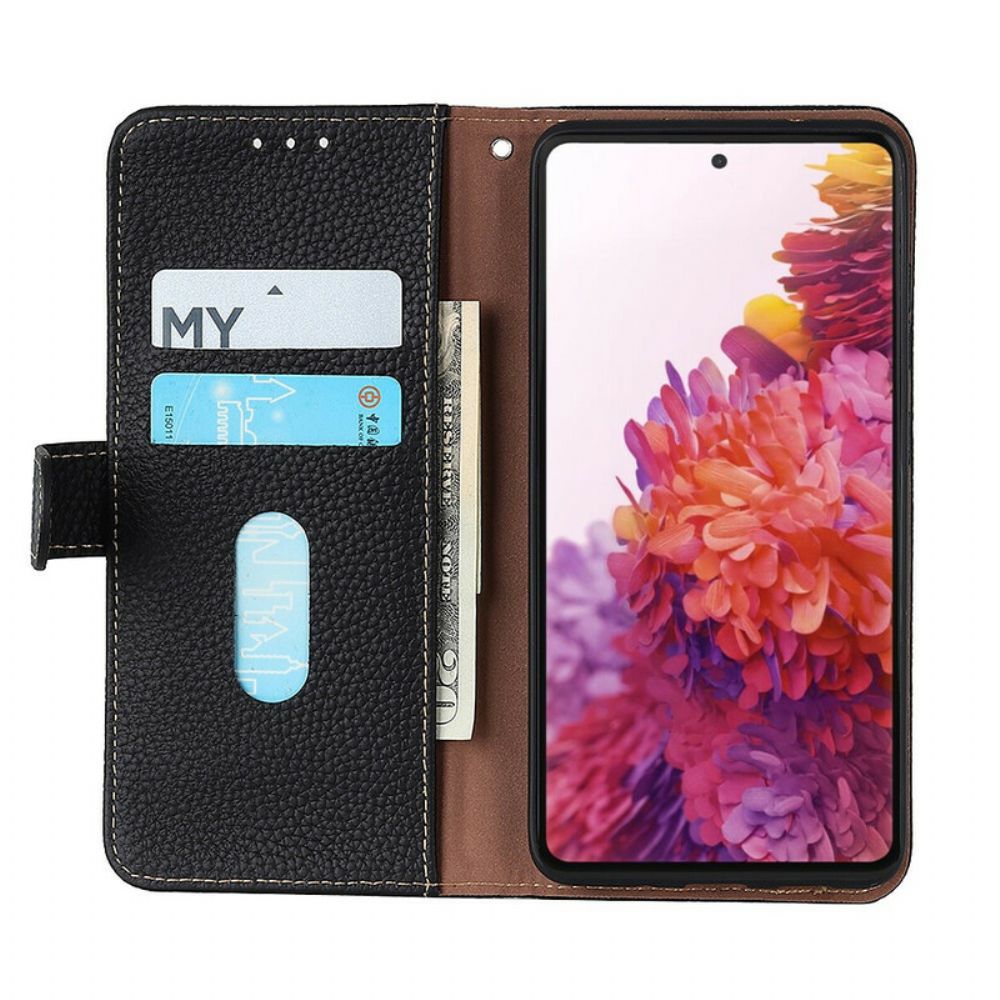 Folio-hoesje voor Xiaomi Redmi 9T Khazneh Lychee Leer