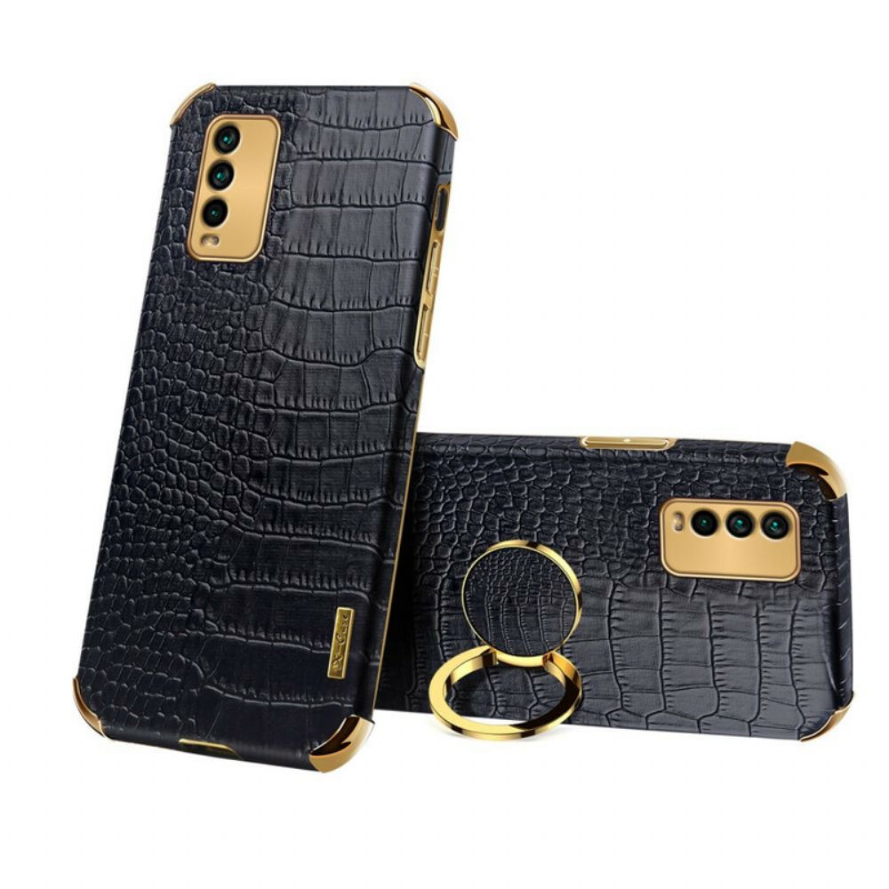 Hoesje voor Xiaomi Redmi 9T X-case Krokodillenleer Effect