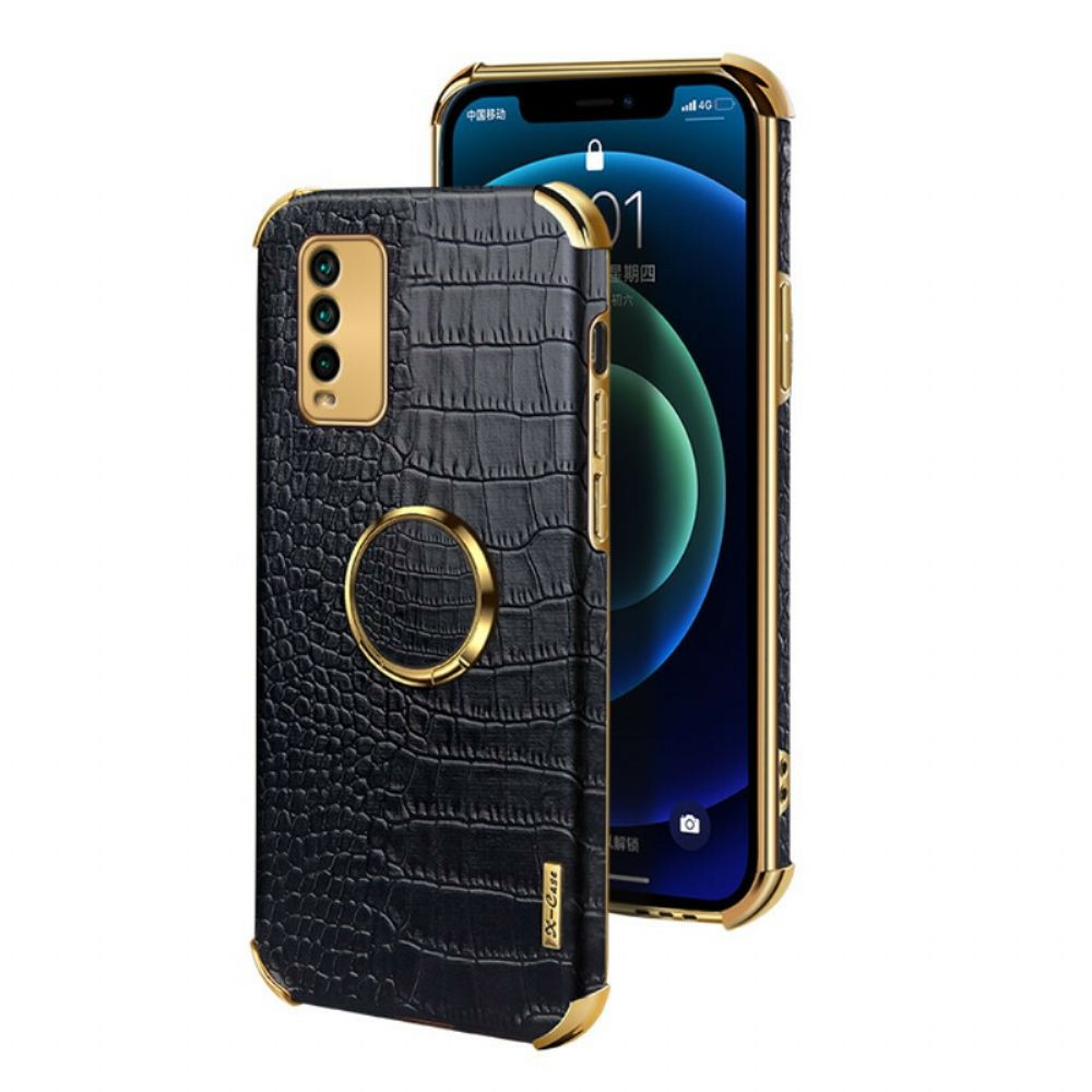 Hoesje voor Xiaomi Redmi 9T X-case Krokodillenleer Effect