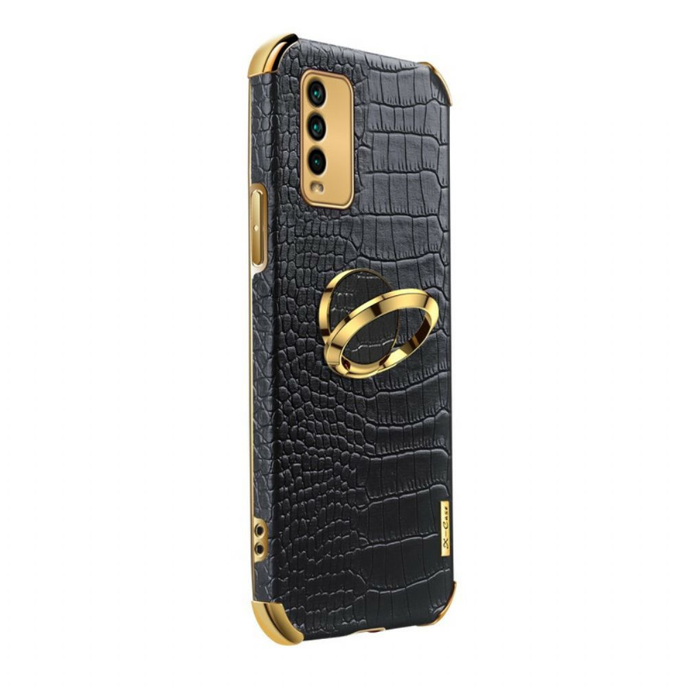 Hoesje voor Xiaomi Redmi 9T X-case Krokodillenleer Effect