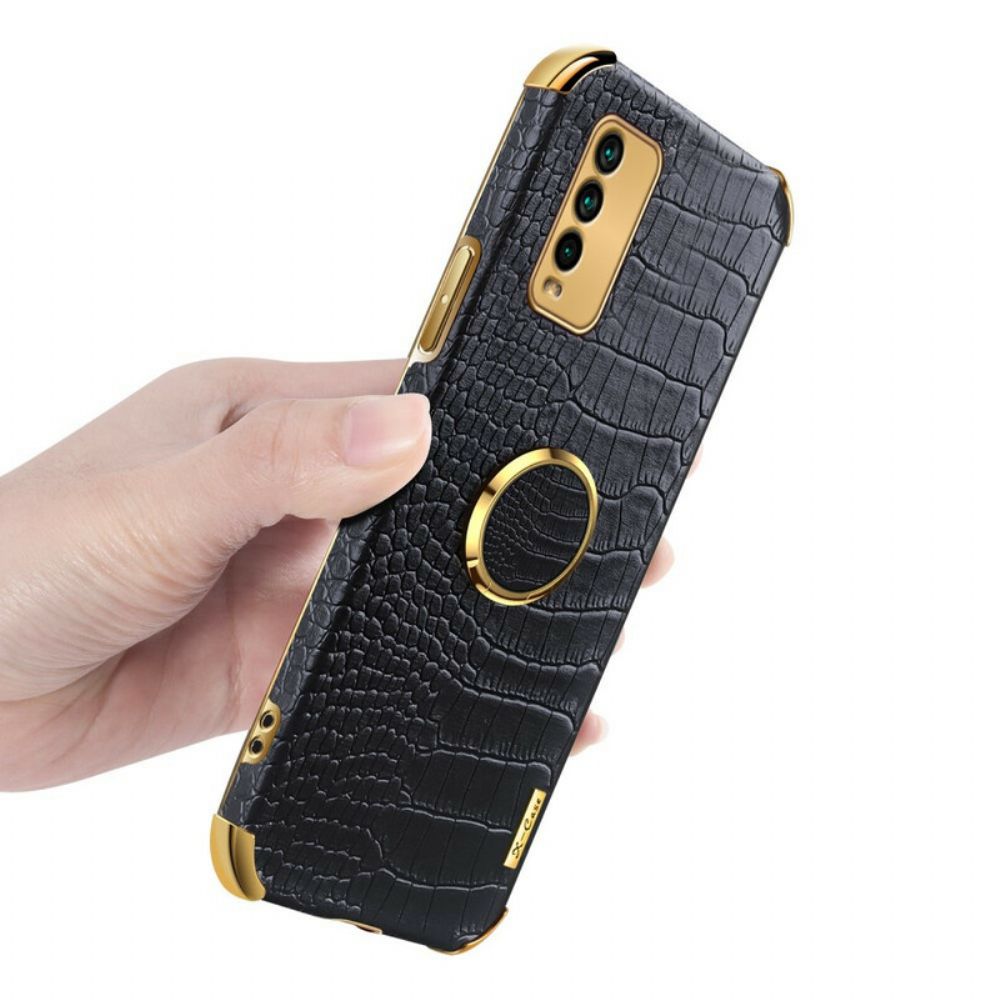 Hoesje voor Xiaomi Redmi 9T X-case Krokodillenleer Effect