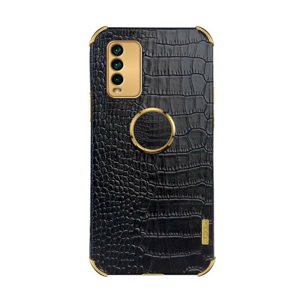 Hoesje voor Xiaomi Redmi 9T X-case Krokodillenleer Effect