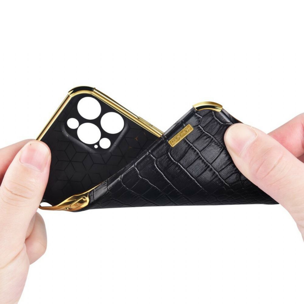 Hoesje voor Xiaomi Redmi 9T X-case Krokodillenleer Effect