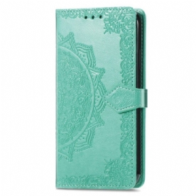 Leren Hoesje voor Vivo Y35 Barok-mandala