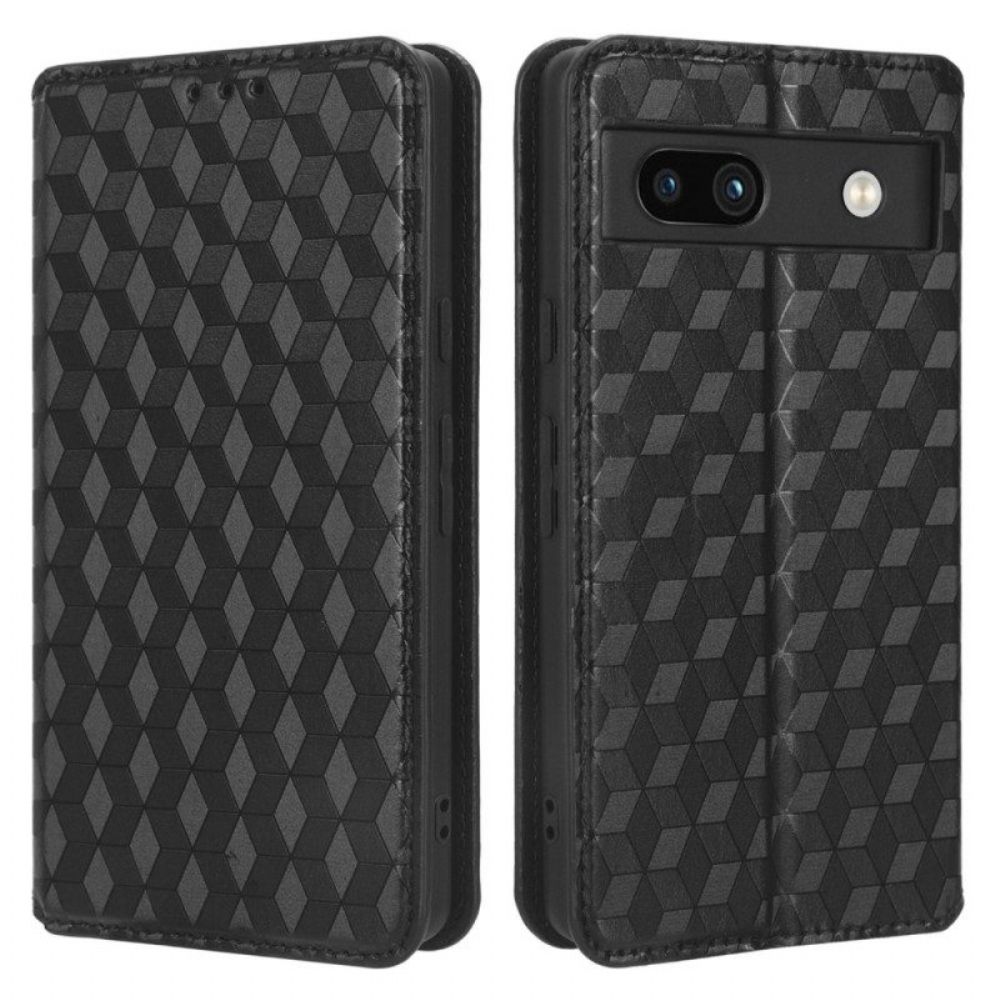 Bescherming Hoesje voor Google Pixel 7A Folio-hoesje 3d Patroon