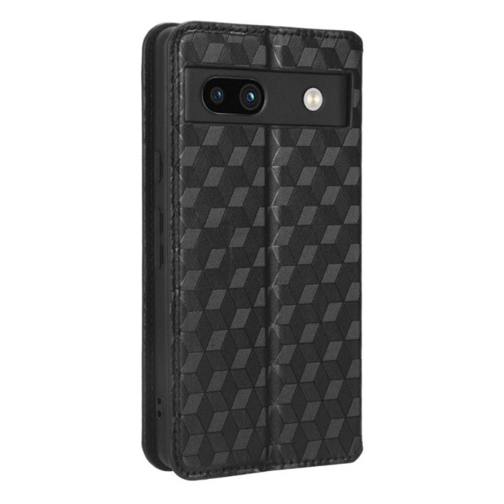 Bescherming Hoesje voor Google Pixel 7A Folio-hoesje 3d Patroon