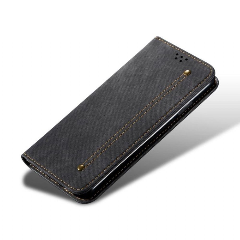 Bescherming Hoesje voor Huawei P60 Pro Folio-hoesje Jeansstof