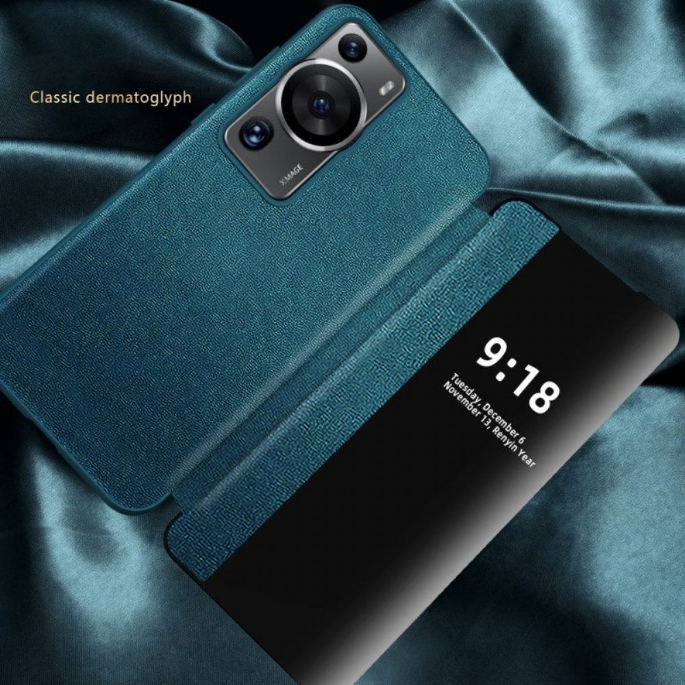 Bescherming Hoesje voor Huawei P60 Pro Imitatieleer