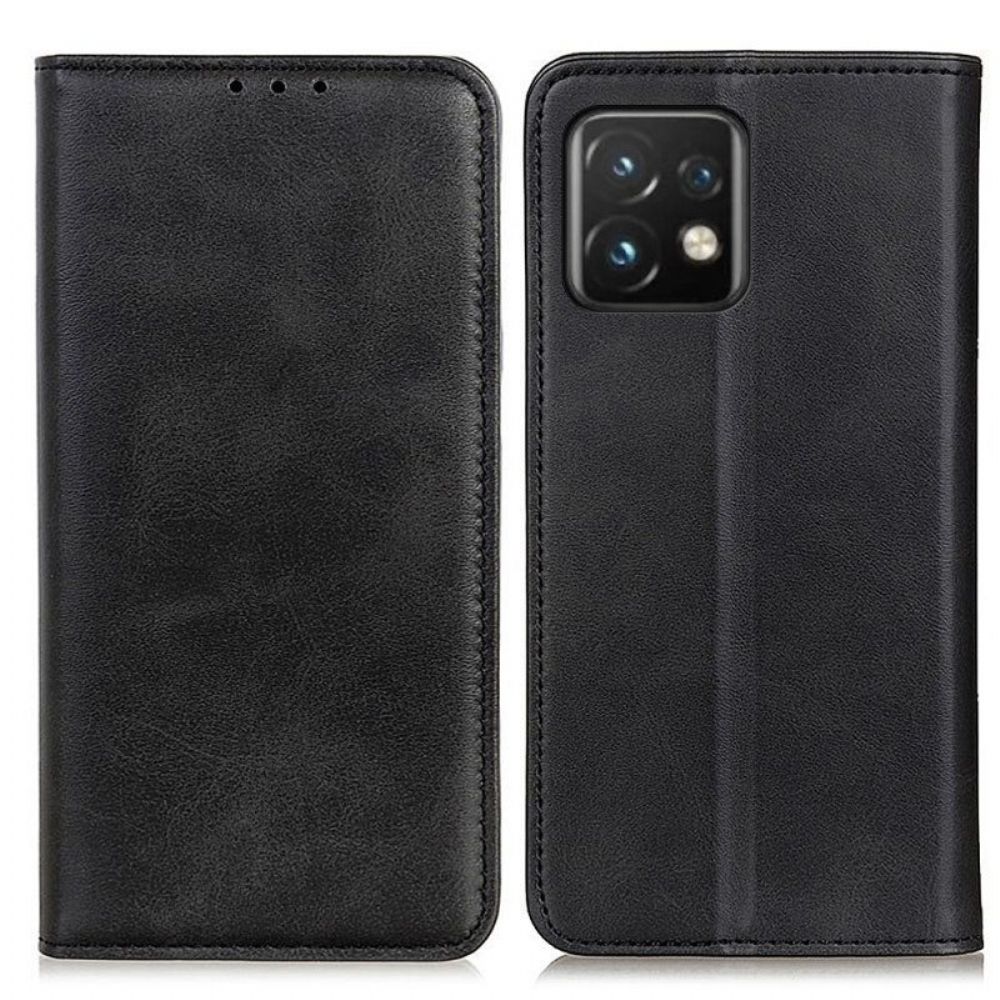 Bescherming Hoesje voor Motorola Edge 40 Pro Folio-hoesje Elegantie Splitleer