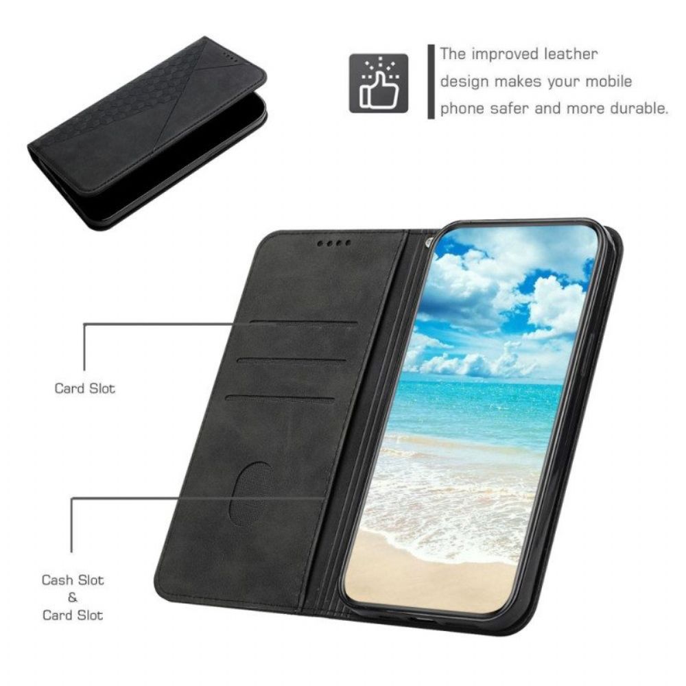 Bescherming Hoesje voor Samsung Galaxy A54 5G Folio-hoesje Stijl Leer 3d-patroon