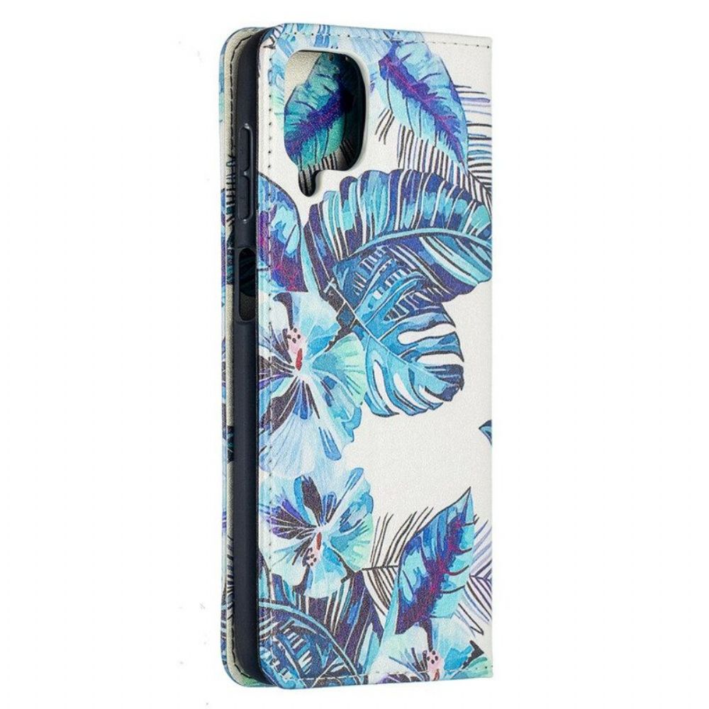 Bescherming Hoesje voor Samsung Galaxy M12 / A12 Folio-hoesje Bladeren