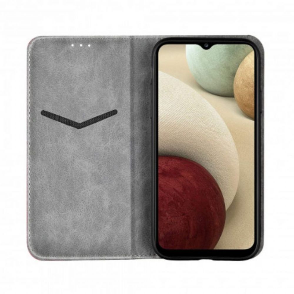 Bescherming Hoesje voor Samsung Galaxy M12 / A12 Folio-hoesje Tweekleurig Leereffect