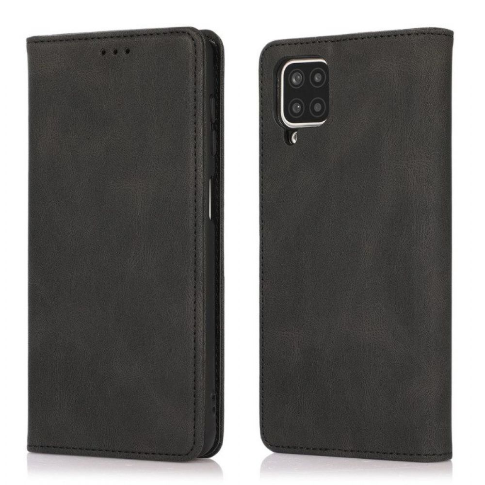 Bescherming Hoesje voor Samsung Galaxy M12 / A12 Folio-hoesje Zijdezacht Leereffect