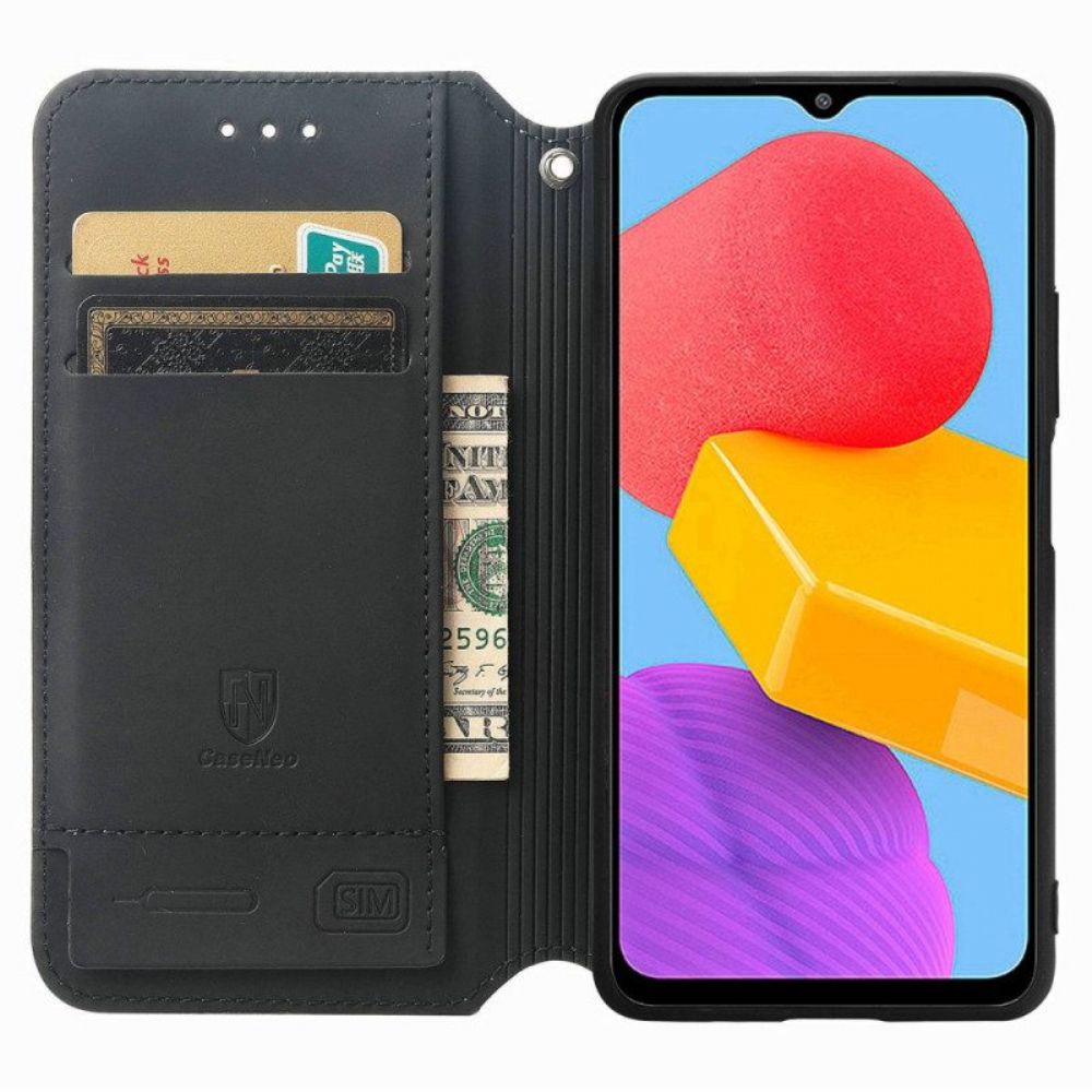 Bescherming Hoesje voor Samsung Galaxy M13 Folio-hoesje Caseneo Rfid-ontwerp