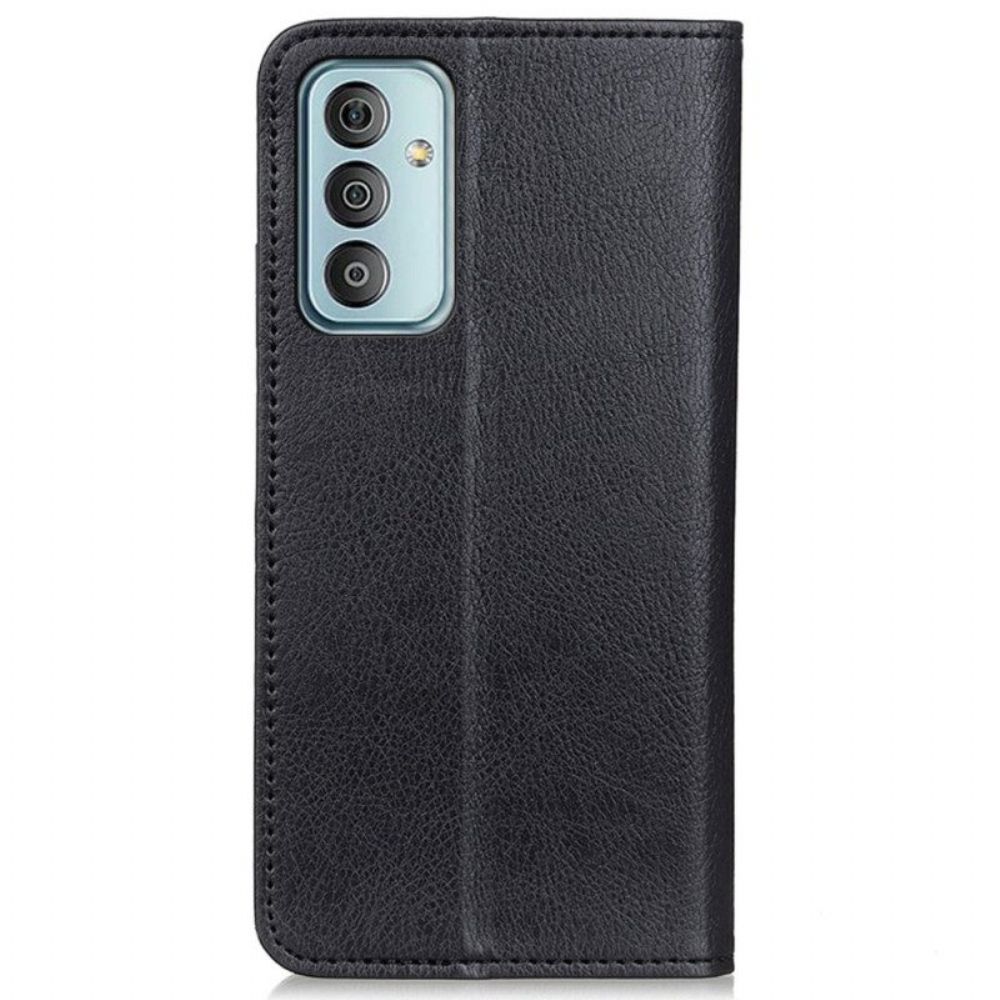 Bescherming Hoesje voor Samsung Galaxy M13 Folio-hoesje Litchi Splitleer