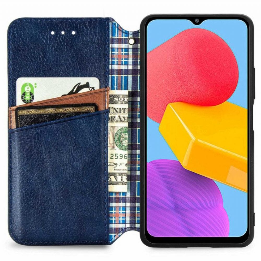 Bescherming Hoesje voor Samsung Galaxy M13 Folio-hoesje Patroon Met Leereffect